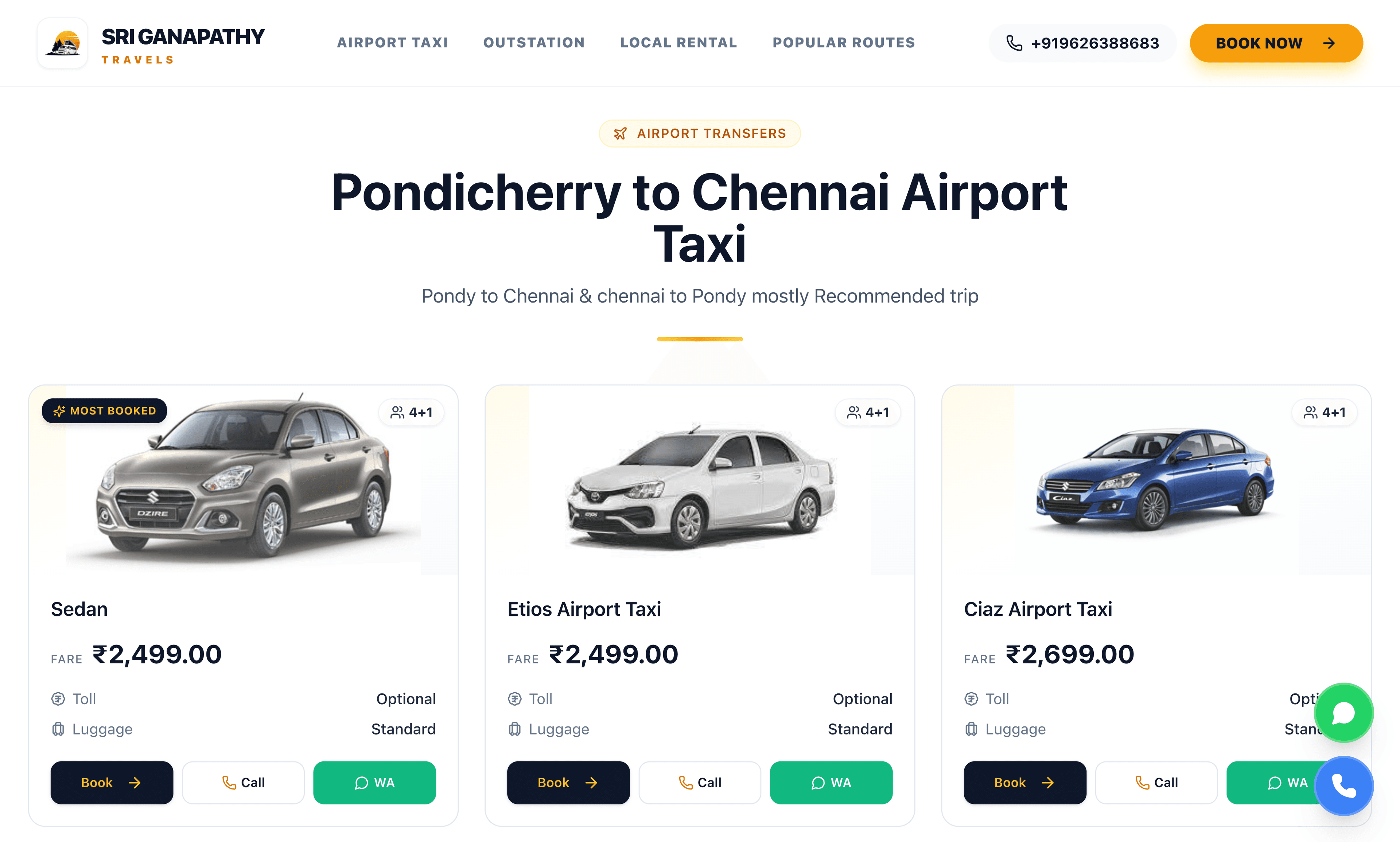 Ganapathy One Way Drop Taxi
